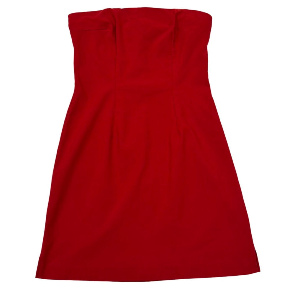 VENUS Strapless Bodycon Mini Dress With Spandex Red 🔥